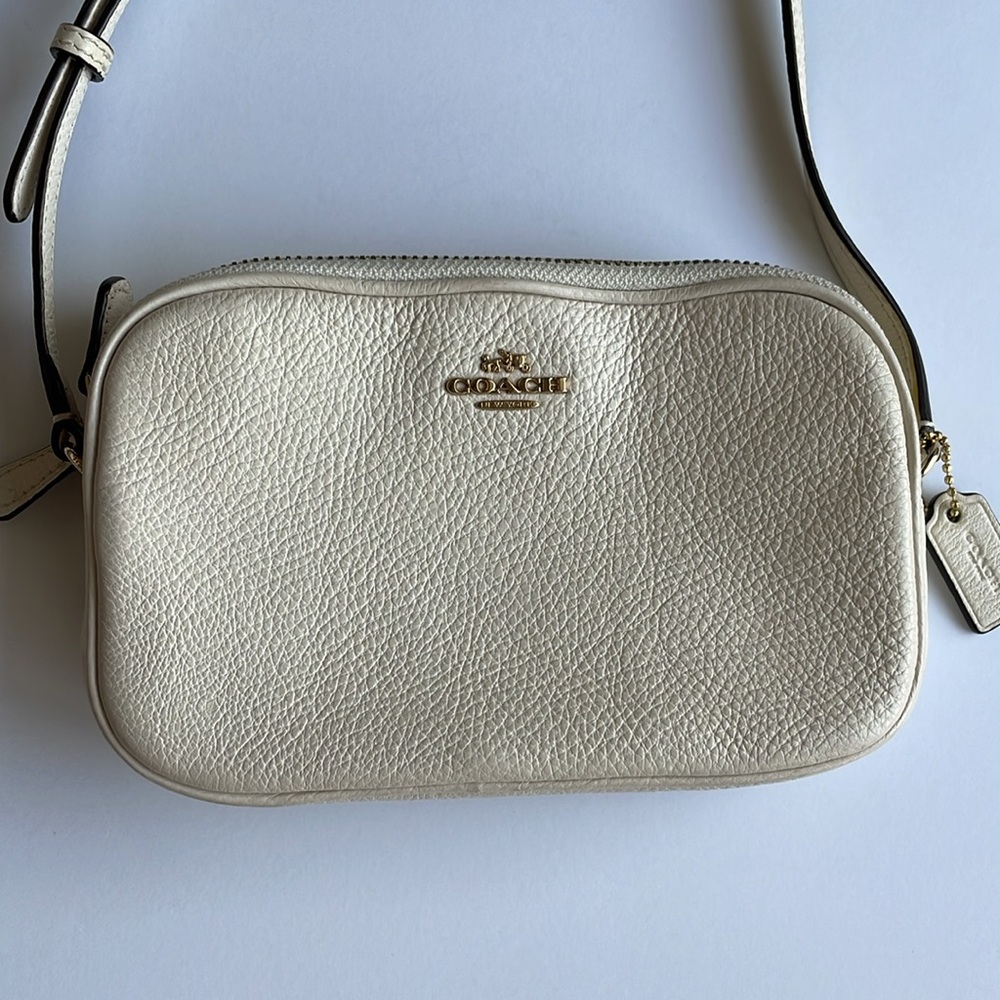 Coach white crossbody